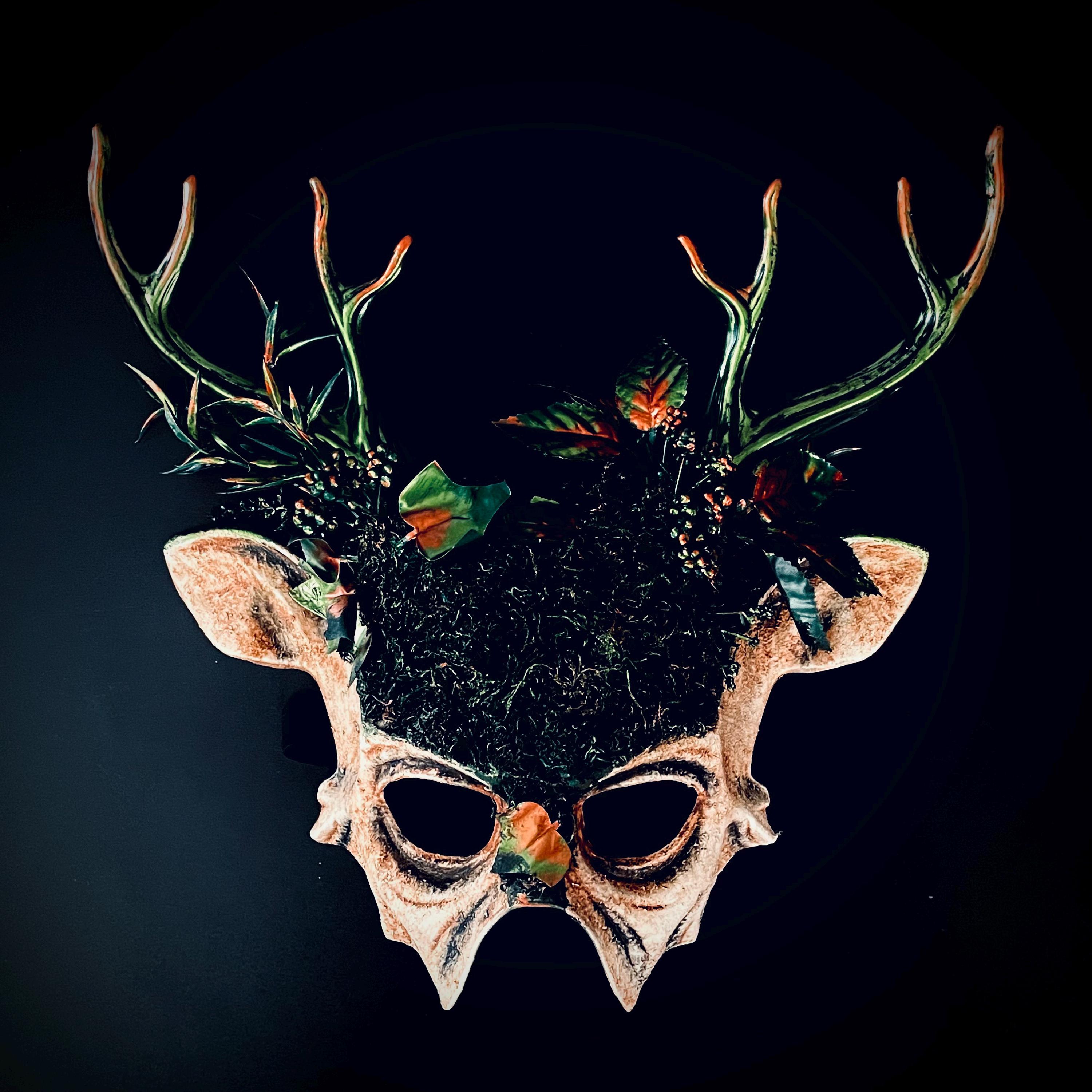 Forest Deer Masquerade Mask: Earth Woodland Halloween Party Mask - Etsy