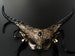 Women Masquerade Mask, Halloween Mask, Brocade Design Mask, Animal Mask, Half Face Mask, Horn Mask, Mask for Women, Party Event Mask