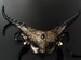 Women Masquerade Mask, Halloween Mask, Brocade Design Mask, Animal Mask, Half Face Mask, Horn Mask, Mask for Women, Party Event Mask 