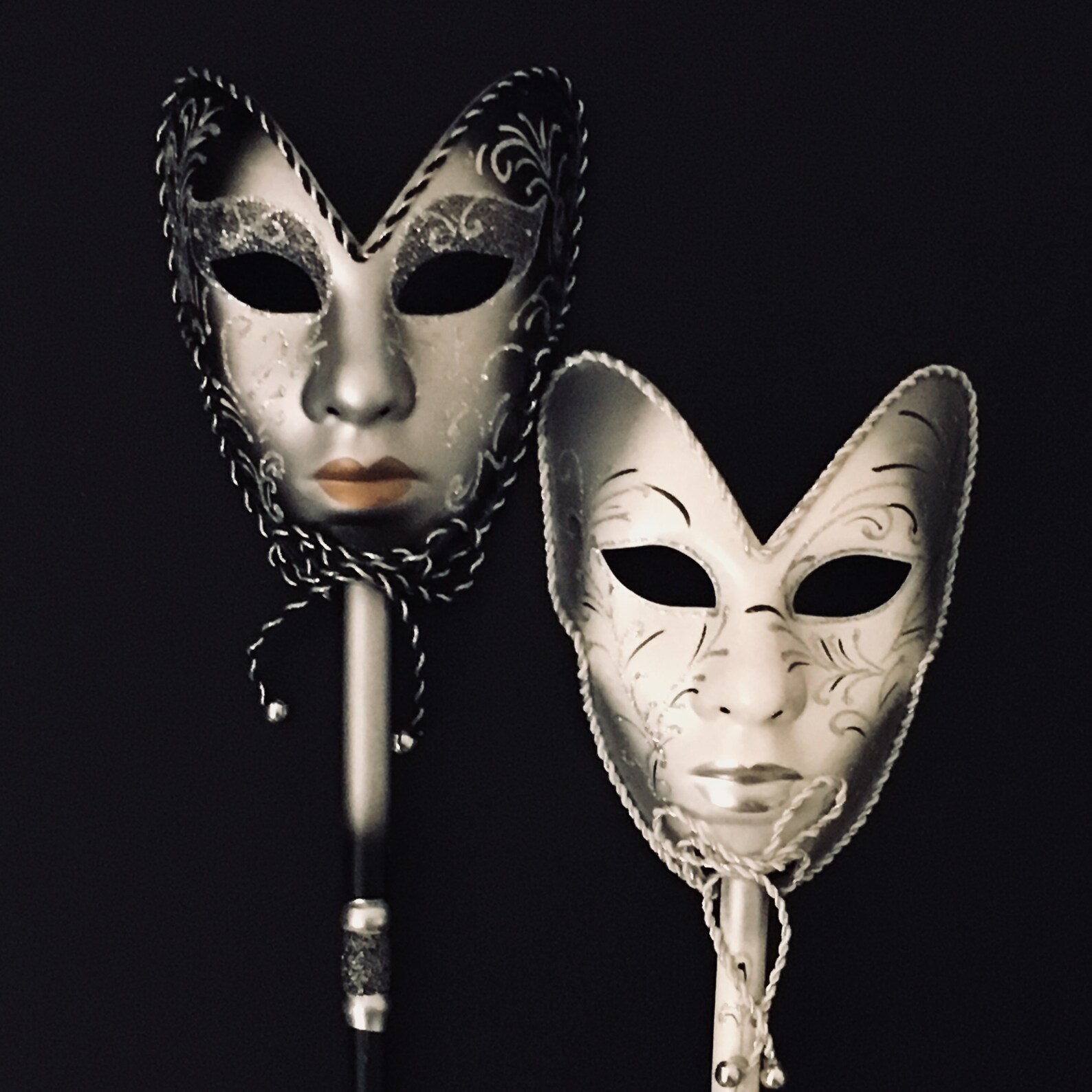 Masquerade Mask Classic Opera Stick Mask Ball Party Etsy