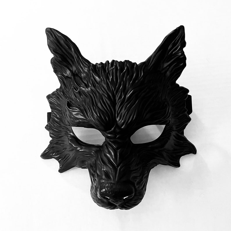 Black Masquerade Mask Women Metal Mask Animal Mask Devil Etsy