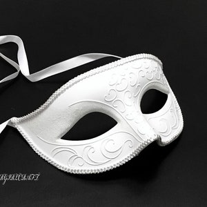 DIY masquerade masks - white DIY mask Blank mask base - bulk masquerade  masks white masquerade mask men women children - white blank mask