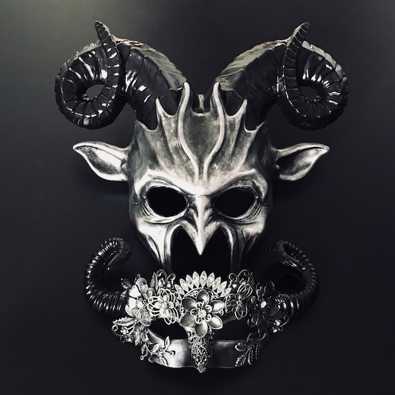 Vip Ram Mask Woman A Ram Mask Forest Devil Ram Horns Masquerade Halloween Cosplay