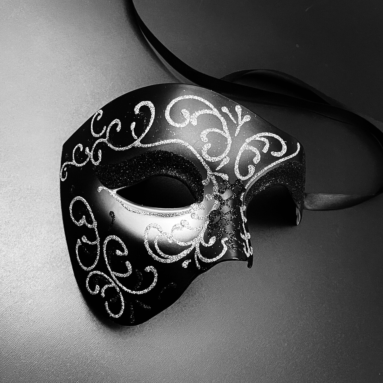 Black Gold Masquerade Mask Phantom Mask Women Mask Ball Etsy