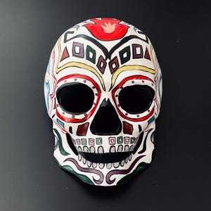 White Masquerade Mask, Halloween Mask, Day of the Dead Mask, Ball Mask, Halloween, Skull Mask