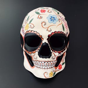 Flower Masquerade Mask, Halloween Mask, Day of the Dead Mask, Ball Mask, Halloween, Skull Mask