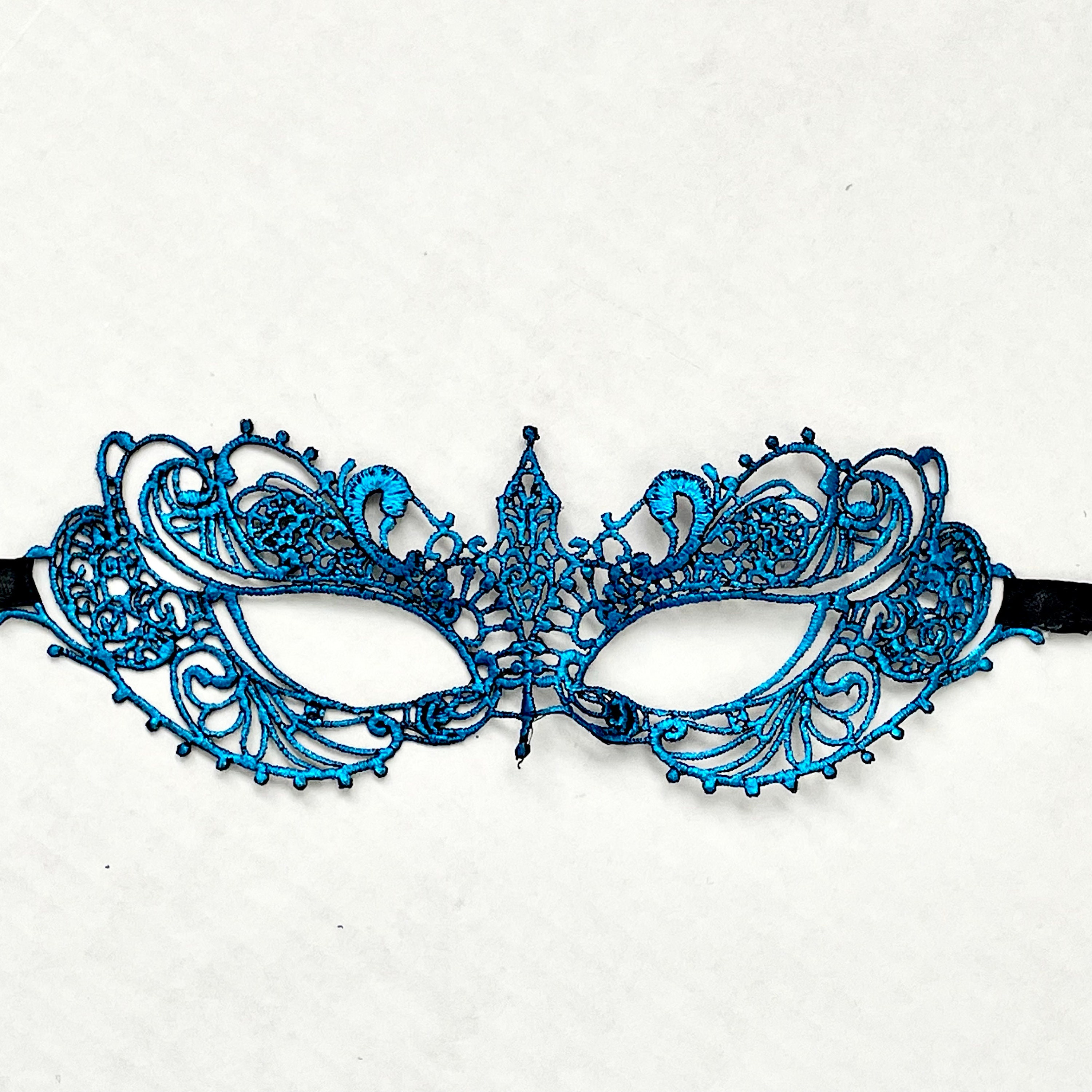 Blue Feather Masquerade Mask: Women's Party Mask - Etsy