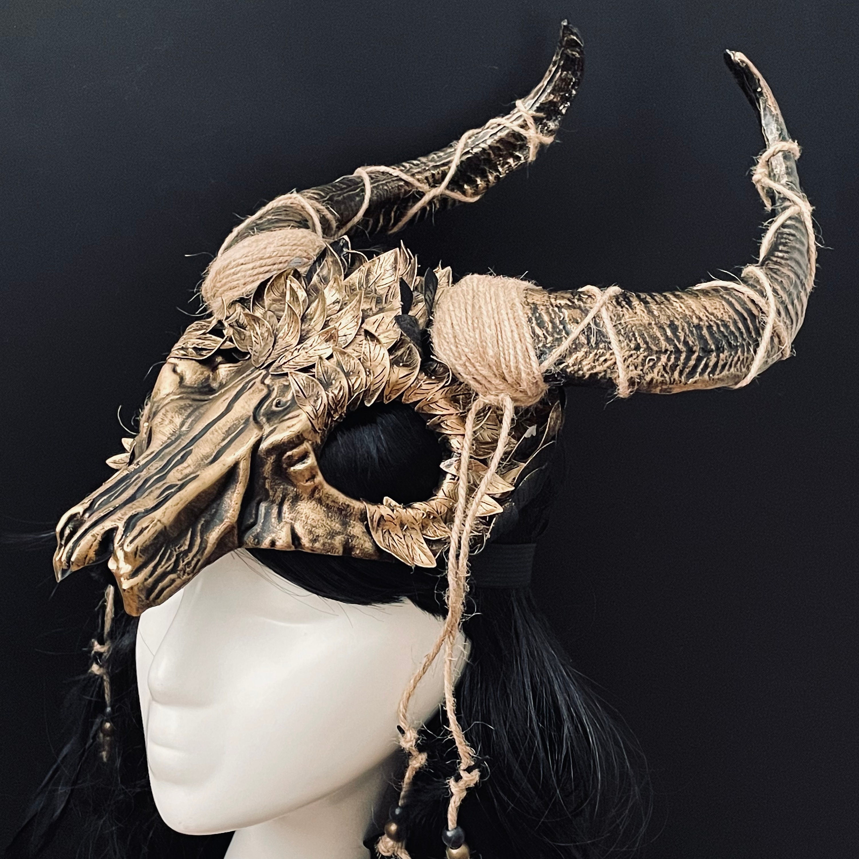 Animal Skull Headpiece unisex Shaman Skull Headdress - Etsy Animal Skull Headpiece unisex Shaman Skull Headdress - Etsy