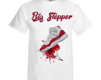 Custom "Big Stepper" Tee to match the AJ Cherry Red 11s