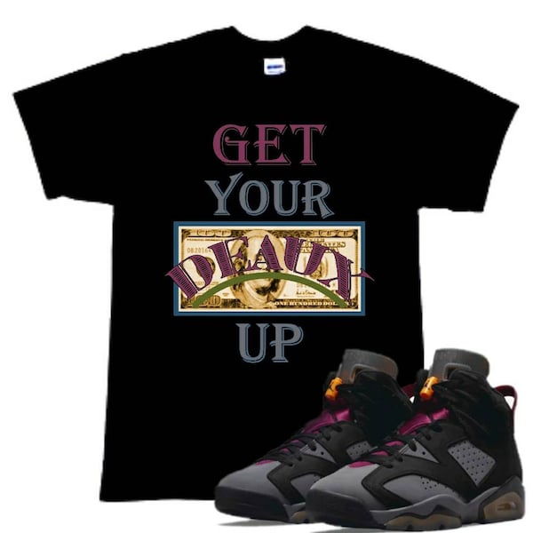 Get your Deaux Up Tee to match the AJ 6 Bordeaux Sneakers