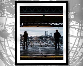 Astoria Queens NYC Triboro RFK Bridge Astoria Boulevard Subway Station Platform Vito Oliva