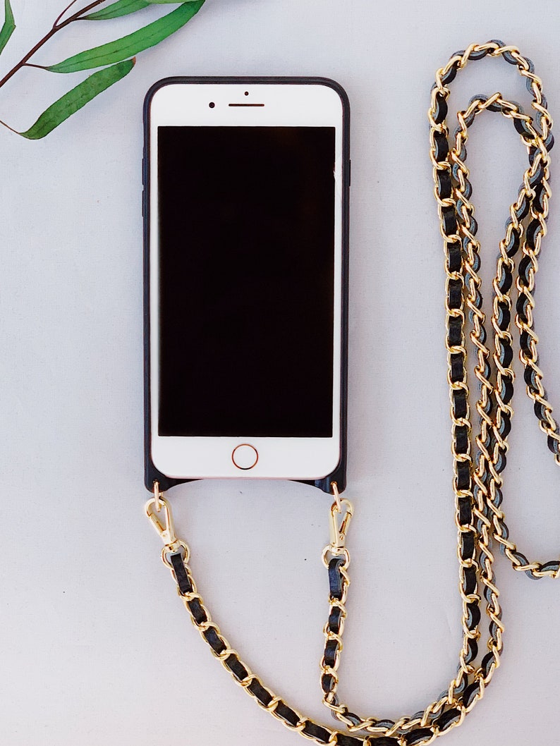 Luxury Genuine Leather iPhone Case Crossbody Durable Phone Etsy