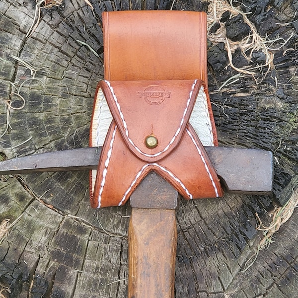 Rockhound Handmade Leather Rock Pick Holster.          (Bookers Leather)