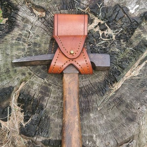 Rockhound Handmade Leather Rock Pick Holster...By Bookers Leather Crafts.