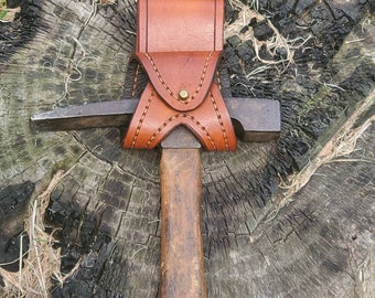 Rockhound Handmade Leather Rock Pick Holster...By Bookers Leather Crafts.