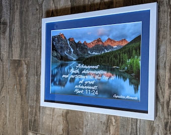 Framed "Achievement" Inspirational and Motivational Art