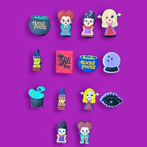 Halloween Witches Croc Shoe Charms, Halloween Inspired Croc Charms, Shoe Croc Charms