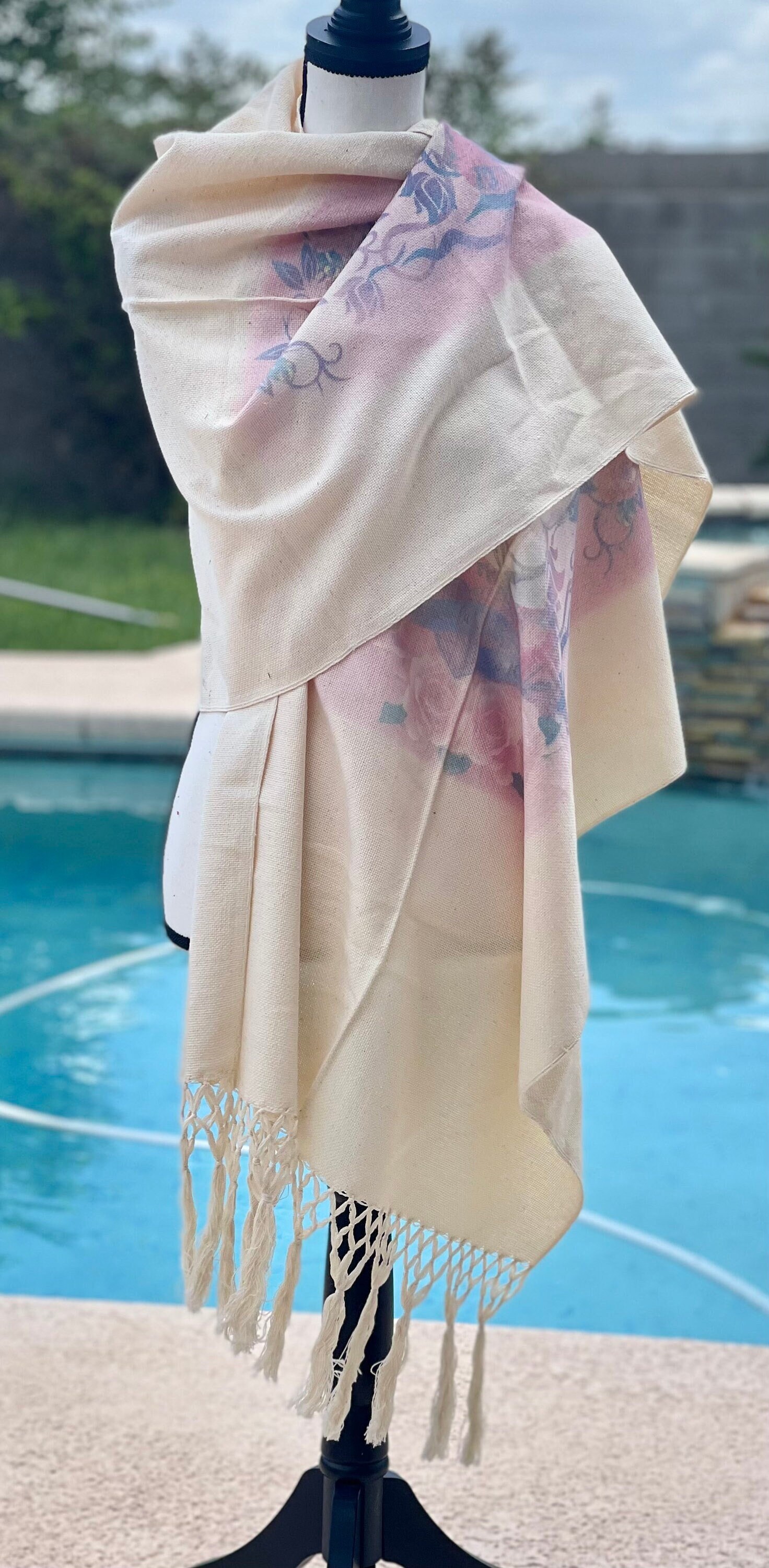 Frida Kahlo Cotton Shawl, Frida Kahlo Rebozo