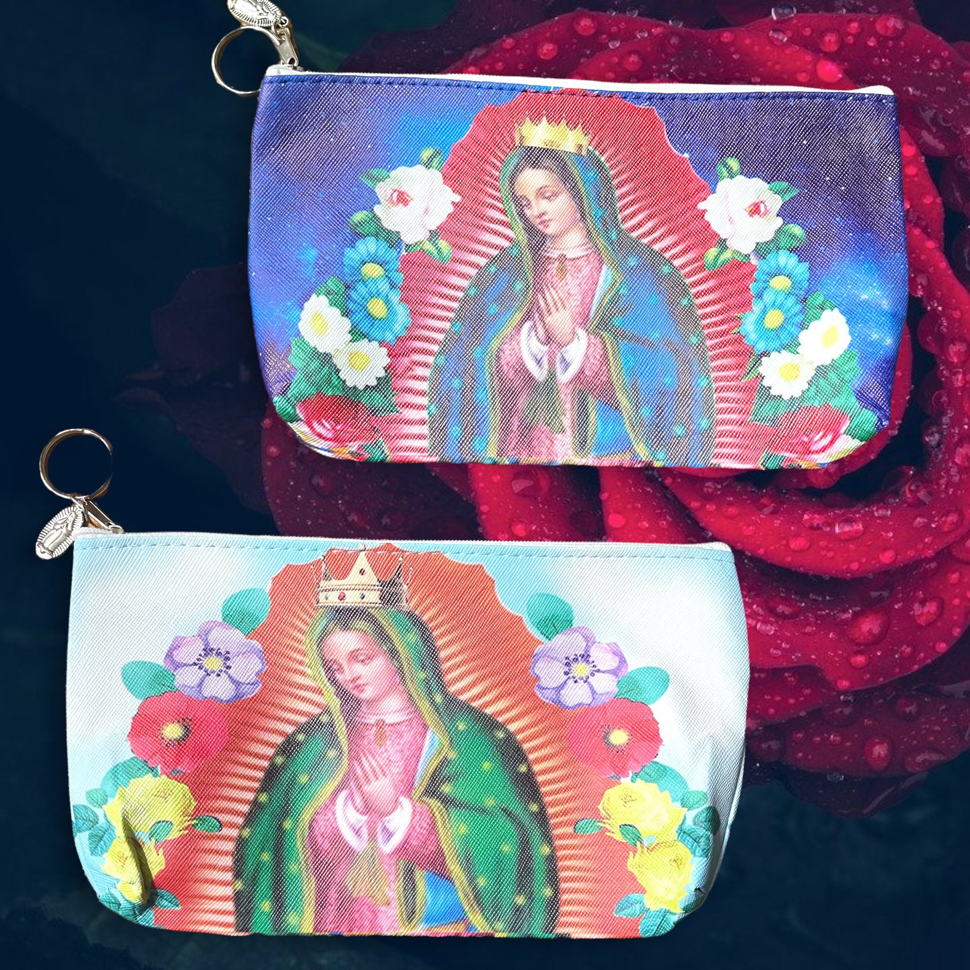 Our Lady Virgin Mary Cosmetics Bag,our Lady of Guadalupe Travel Bag ...