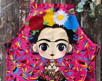 Disney Pixar CoCo Frida Kahlo Color Splash Cooking Apron Disney Pixar CoCo Frida Kahlo Color Splash Cooking Apron
