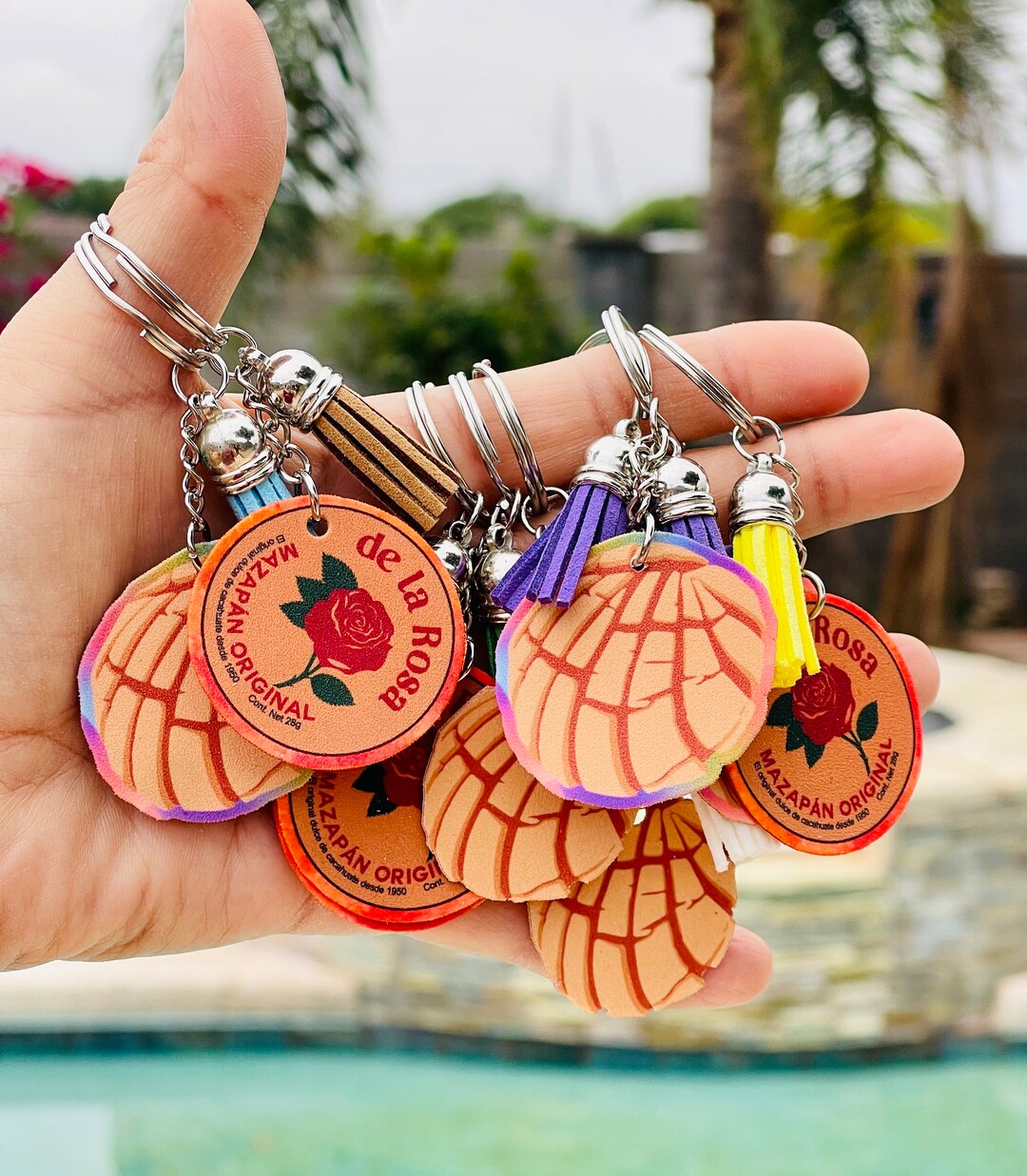 Mexican Candy Keychains/concha Keychains/tasseled Keychains/gifts for