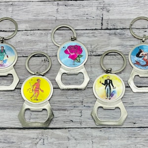 Lotería Bottle Opener Keychain/Mexican Bingo Keychains/Party Favors/Gift Stuffers/Gifts For All
