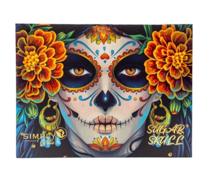 Sugar Skull Eyeshadow Palette, Eyeshadow Palette,halloween Palette - Etsy