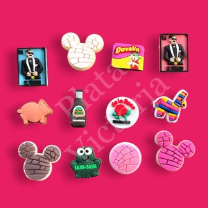 Croc Shoe Charms, Latino Inspired Croc Charms, Shoe Croc Charms/Gifts For All/ Party Favors/Shoe Clips