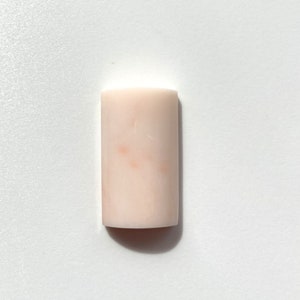 30x17mm, Natural Deep Sea Coral Rectangular Cabochon Loose, Natural Pale Pink Flat Back Loose, For jewelry making like Pendant