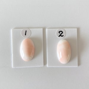 Natural Deep Sea Coral Oval Cabochon, Natural Pink (Angel skin) / Genuine White Color Coral Loose For Jewelry Making, Price Per Piece