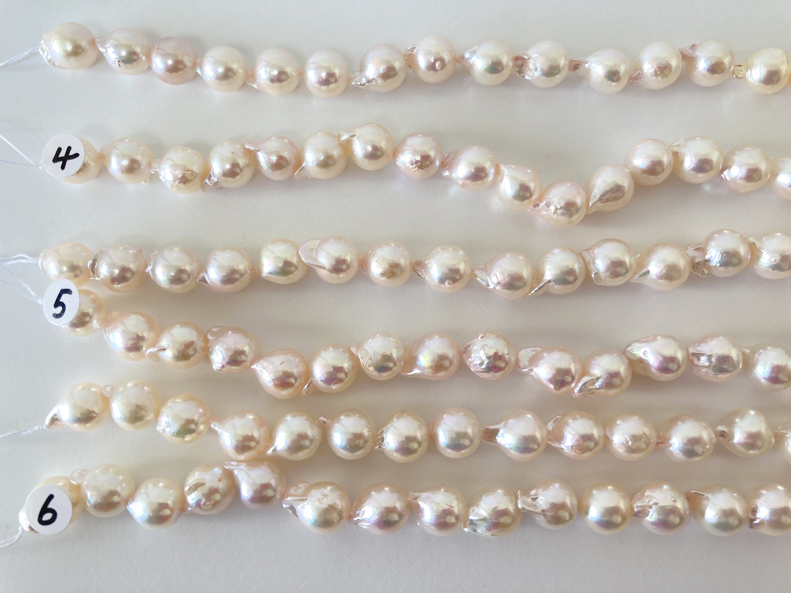8.5-9mm Japanese Akoya Pearl Baroque Beads Genuine Akoya - Etsy