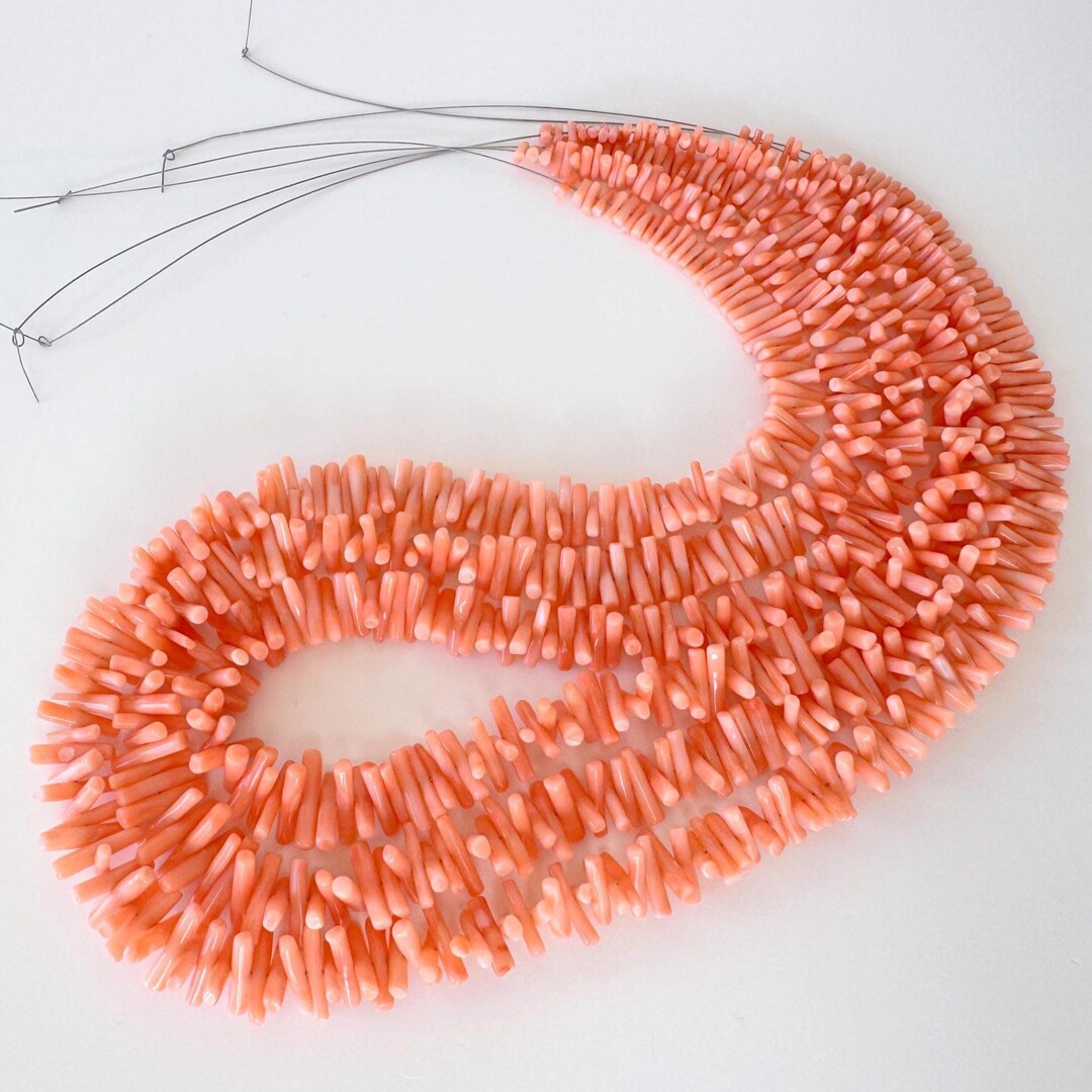 Coral Branch Natural Deep Sea Coral Strands - Pink Orange Small ...
