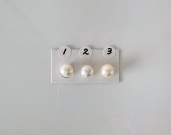 Zentriert Gebohrte Perle Lose Perlen 8-9 Mm | Weiße Akoya