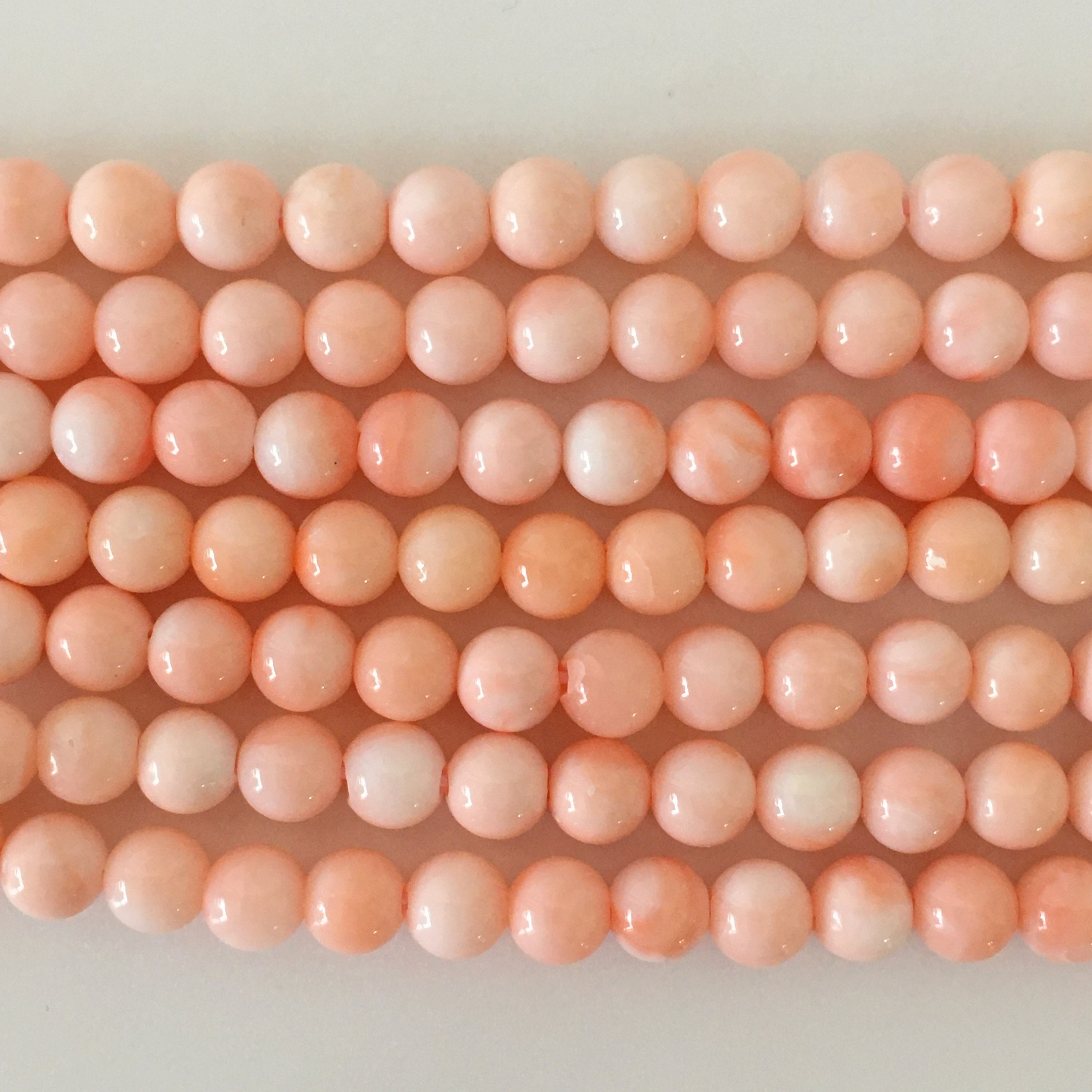 Natural Pink Coral (miss Coral) 5mm Round Beads Strands Natural Pink Coral (miss Coral) 5mm Round Beads Strands
