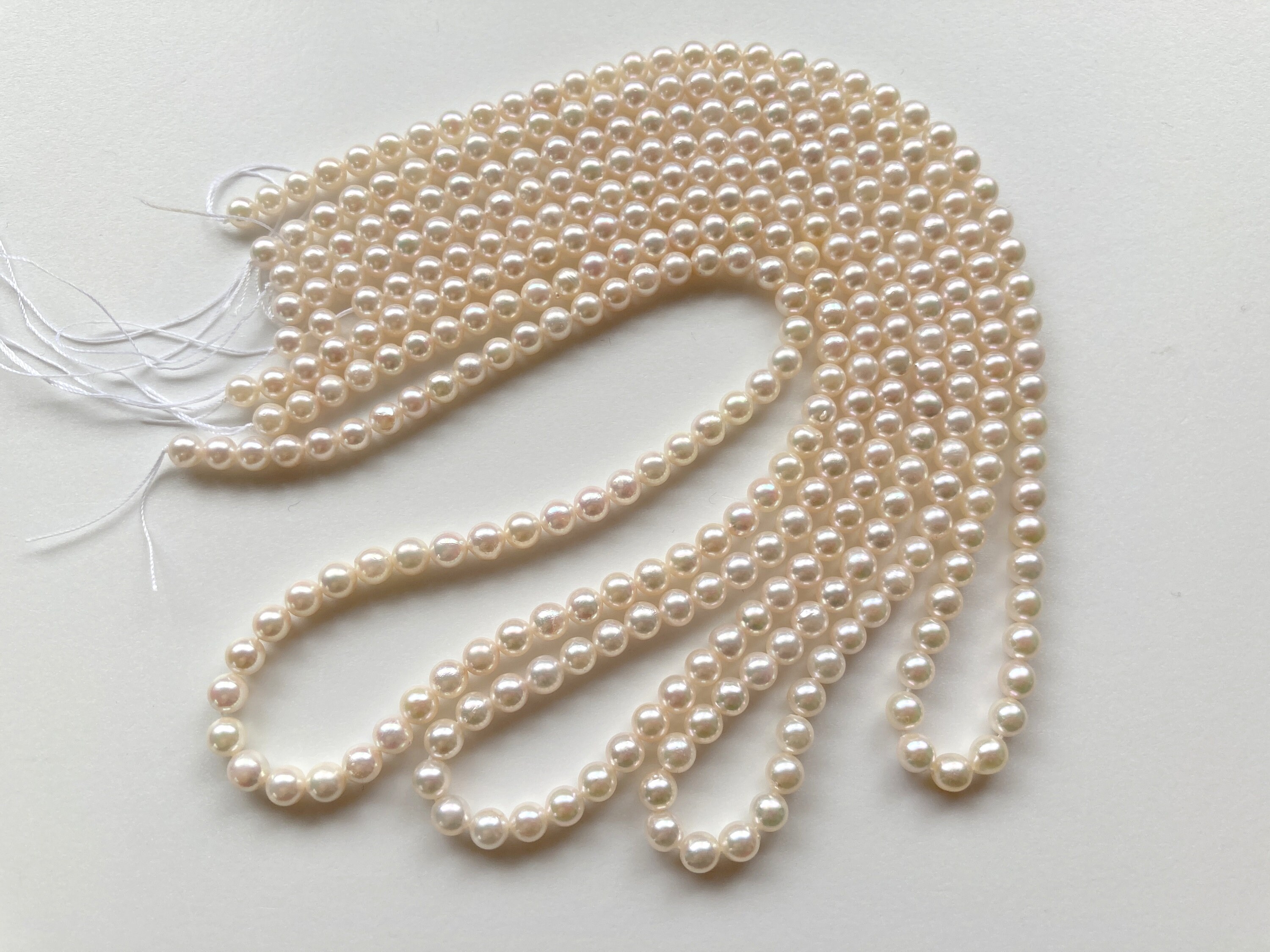 4.1-4.3mm Japanese Akoya Baby Pearl Beads Strands Fine - Etsy
