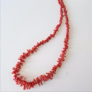 Mediterranean Red Coral Short Branch Strand of 45cm, 17.7&quot;, Natural Red Color Coral for Jewelry Making