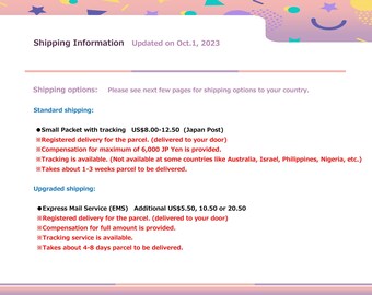 Shipping updates & options, Updated on Oct. 1, 2023 (We don't sell anything here. It's just a shipping information page.)