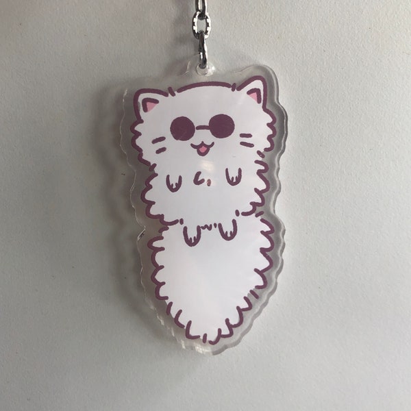 Charm Gojo chat | Porte-clés breloque en acrylique