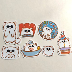 Paquete de pegatinas Cat Gojo / Pegatinas impermeables
