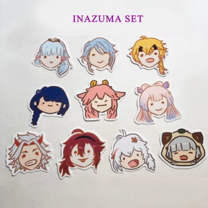 Inazuma Genshin Stickers | Waterproof Vinyl Stickers |