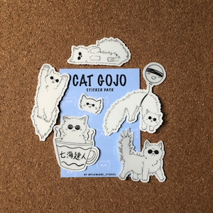 Pacote de adesivos Cat Gojo