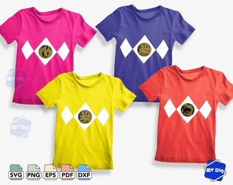 Power Rangers Svg Etsy