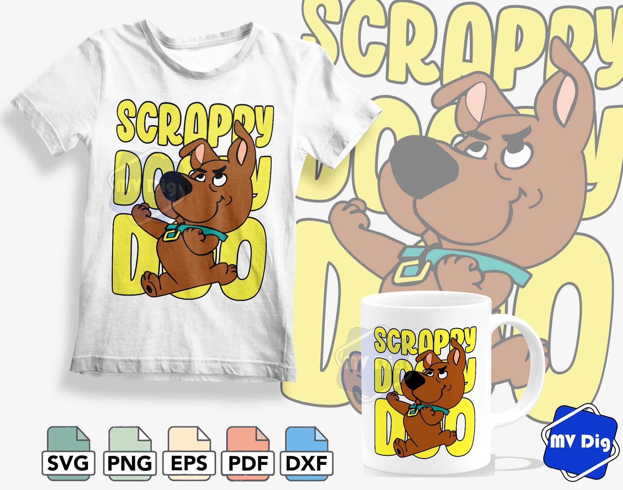 Download 1 Scooby Doo svg T-shirt Template Scooby Loo Shirt Design | Etsy
