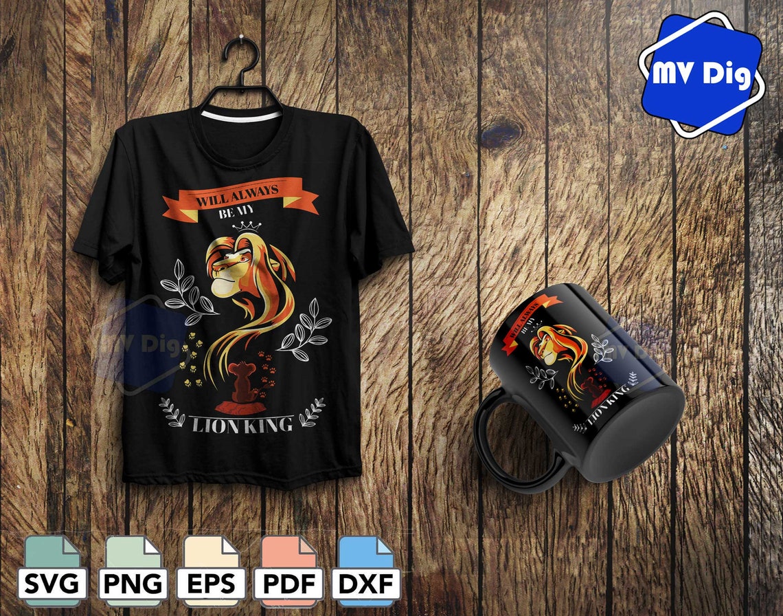 5 Lion king svg T-shirt Template Lion king Shirt Design Lion | Etsy