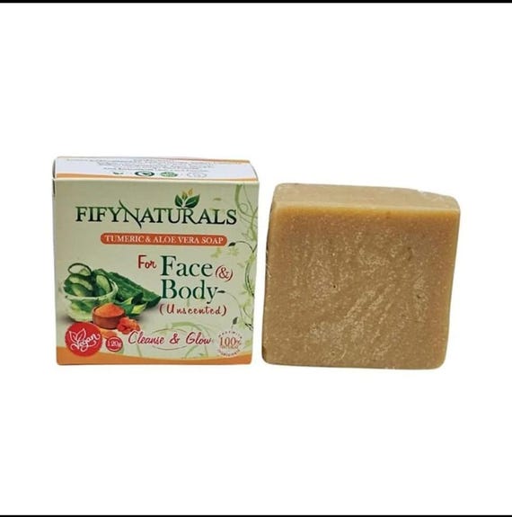 Turmeric Aloe Vera Glow Soap | Handmade Face & Body Bar - Etsy