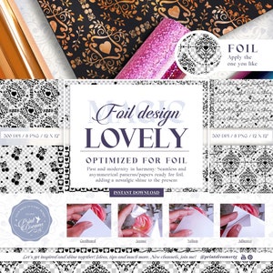 Lovely Papers/Patterns: Vielseitige Designs, optimiert für Folienapplikation, Harzfolie und andere Techniken, nahtlos. FoilMagic Designs