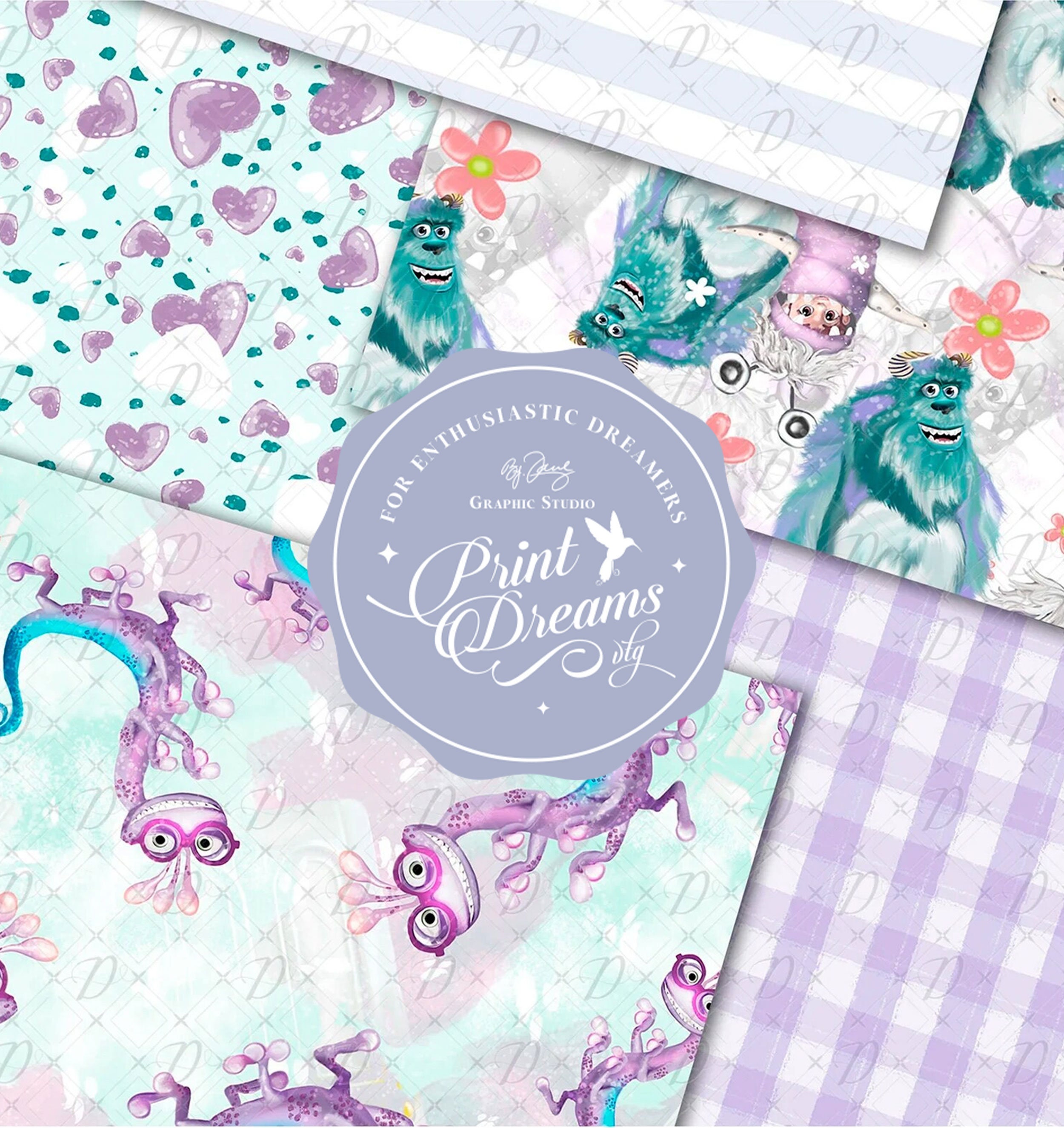 Monster Inc Papers Monster Inc Clipart. Monster Inc Etsy