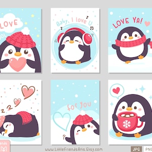Hola invierno pequeño gordito gordito con bufanda roja, sombrero de punto. Un día precioso y fresco. Conjunto de imágenes prediseñadas rectangulares, etiqueta de regalo, tarjeta. Vector EPS
