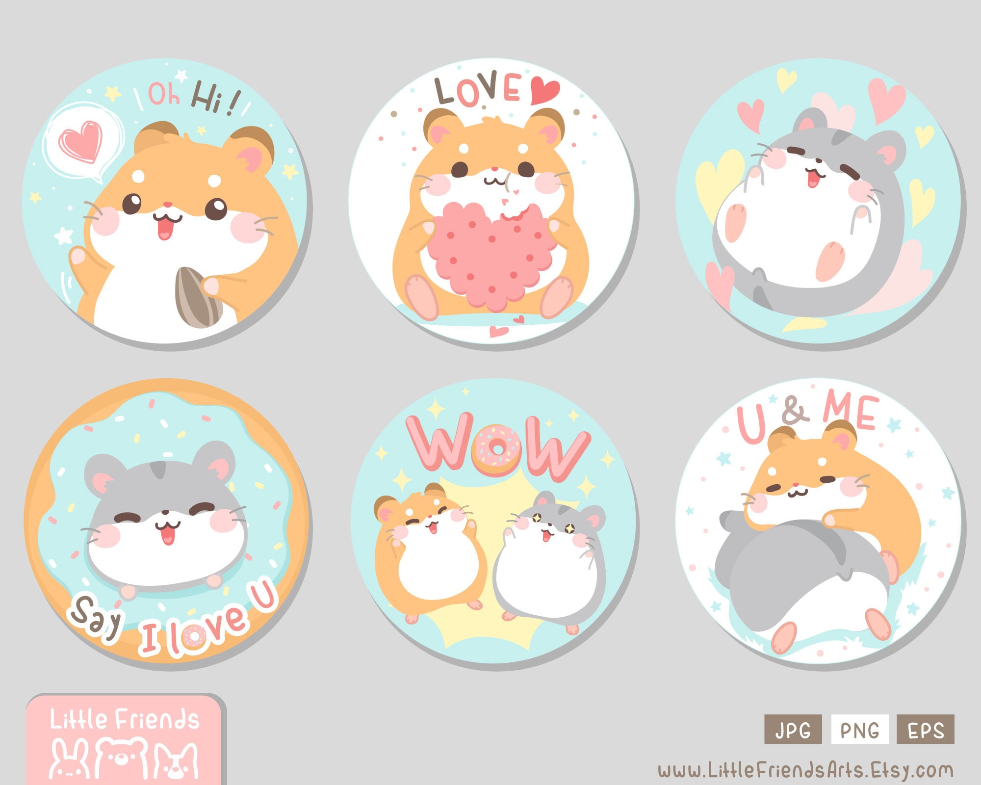 Cute Chubby Hamster Best Friend. Duo Lovely Funny Happy in - Etsy Cute Chubby Hamster Best Friend. Duo Lovely Funny Happy in - Etsy