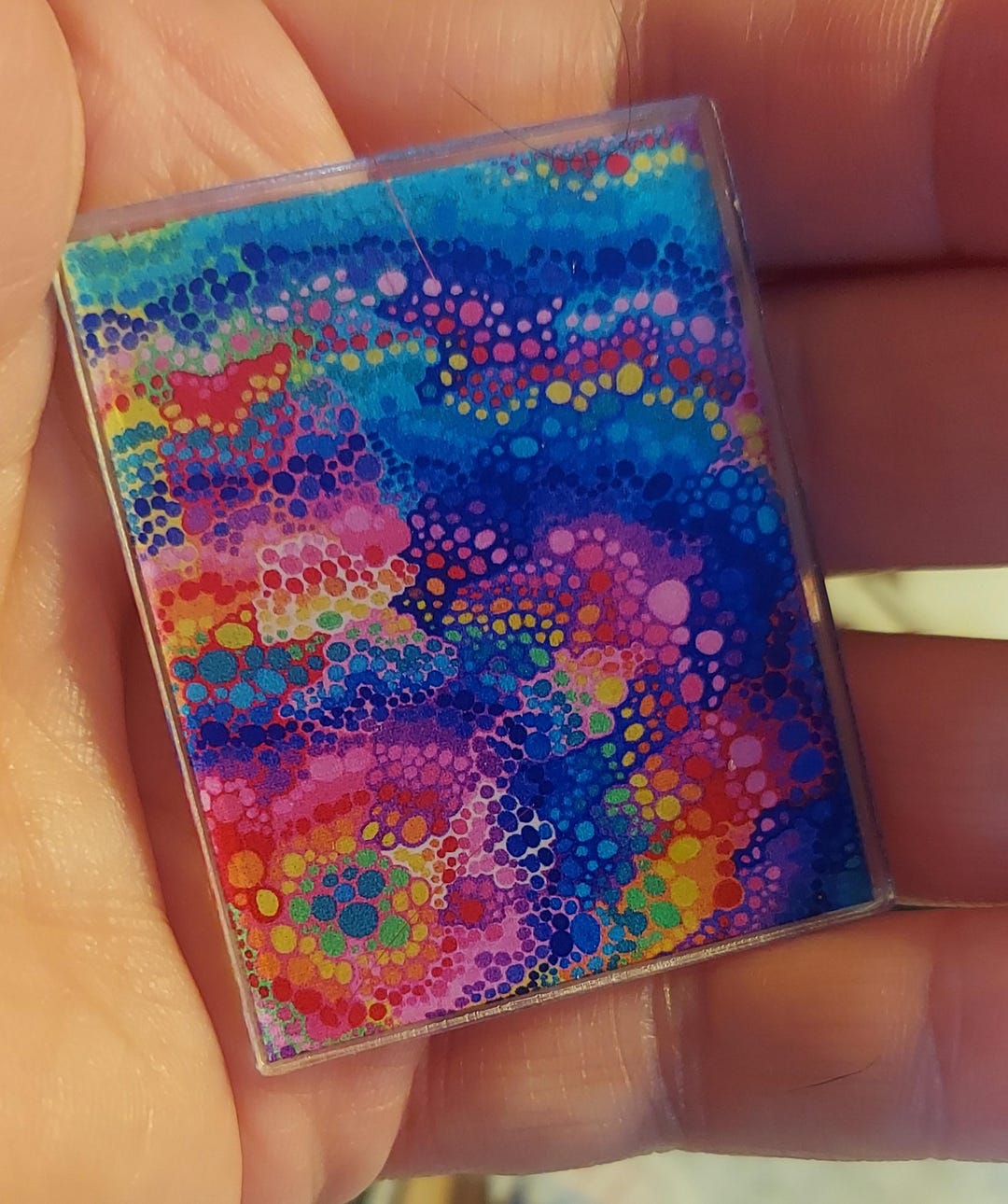 Abstract Art Magnet, Colorful Dots Design - Etsy